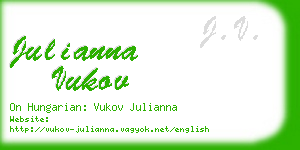 julianna vukov business card